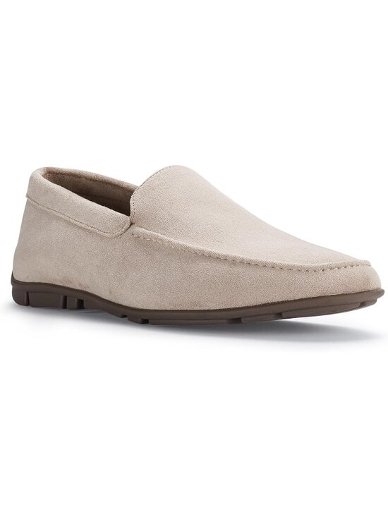 ?Men\'s Beige Suede Slip-On Comfortable Round Toe Non Slip Fashion Loafers main image 2